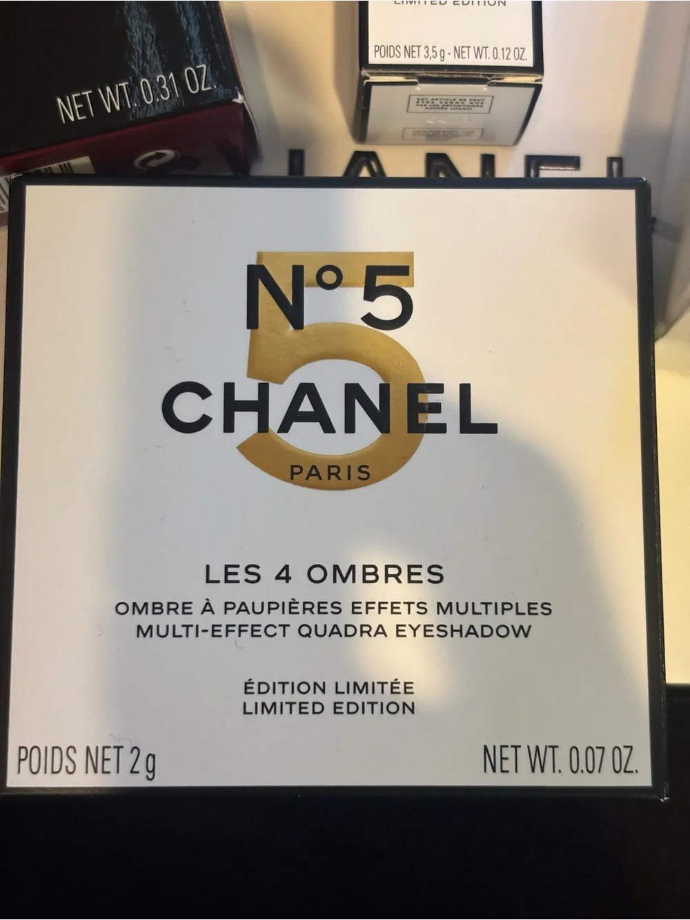 CHANEL No.5 Limited Edition Les 4 Ombres Multi-Effect Eyeshadow - White & Gold